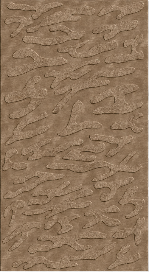 Relief Ridge vloerkleed in bruin van Koreman Exclusive Carpets.
