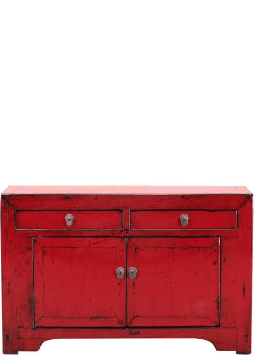 Oude Chinese kast 4398 in rood van Koreman Exclusive Carpets.