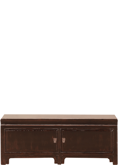 Oude Chinese kast 4422 in bruin-zwart van Koreman Exclusive Carpets.
