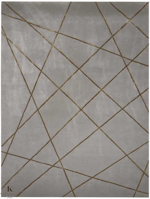 Handtufted Apollo design tapijt 4894 in grijs van Koreman Exclusive Carpets, gemaakt van wol.