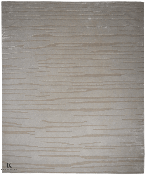 Handtufted Art design tapijt 5101 in wit-beige van Koreman Exclusive Carpets, gemaakt van wol.
