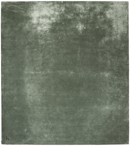 Handtufted Plain design tapijt 4910 in groen van Koreman Exclusive Carpets.