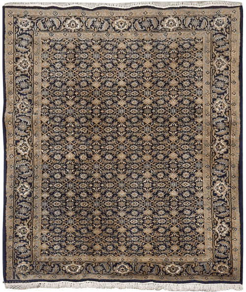 Herati Antiek tapijt 5010 in blauw van Koreman Exclusive Carpets, handgeknoopt uit wol.
