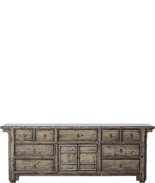 Oud Chinees dressoir 03066 in beige van Koreman Exclusive Carpets.