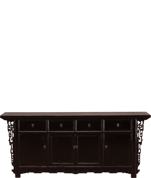 Oud Chinees dressoir 03712 in zwart van Koreman Exclusive Carpets.
