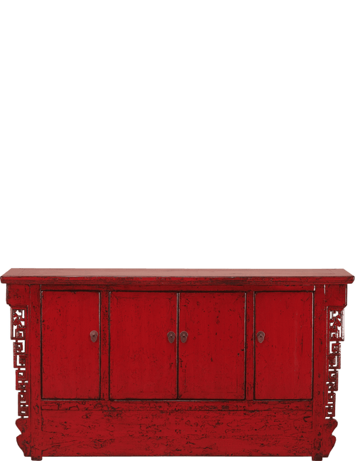 Oud Chinees dressoir 4095 in rood van Koreman Exclusive Carpets.