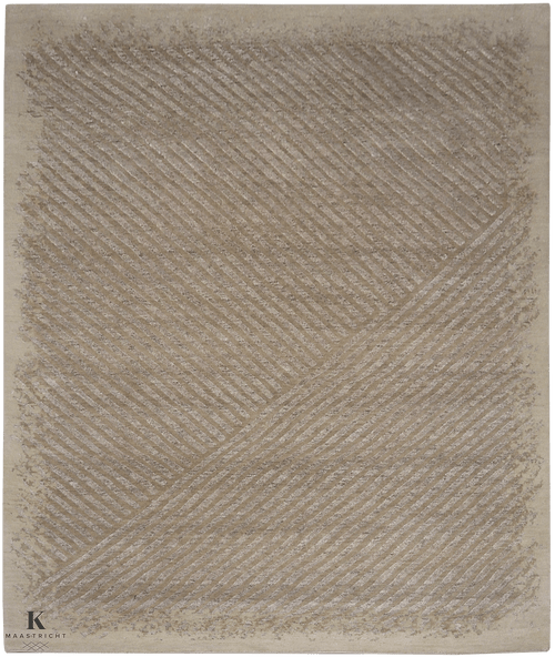 Riviera Art design 5166 vloerkleed in beige van Koreman Exclusive Carpets, handgeknoopt uit wol.