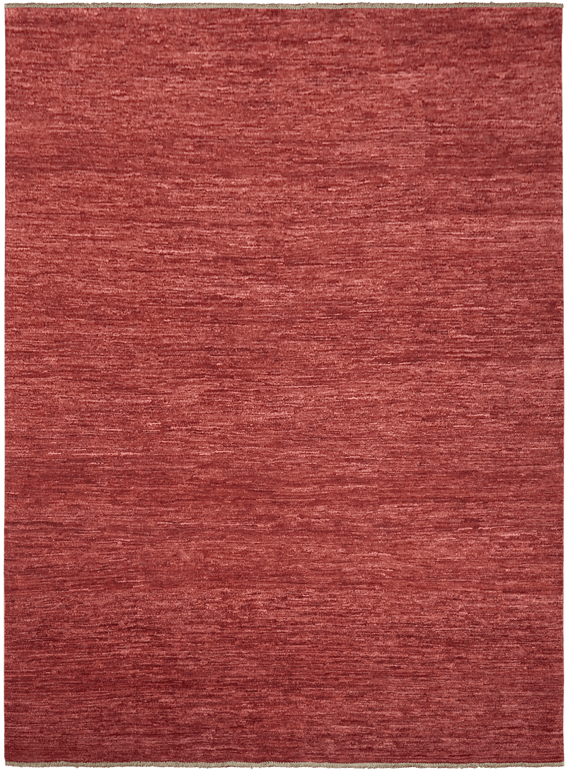 Gabbeh Zagros Red Lines tapijt in rood van Koreman Exclusive Carpets, handgeknoopt uit wol.