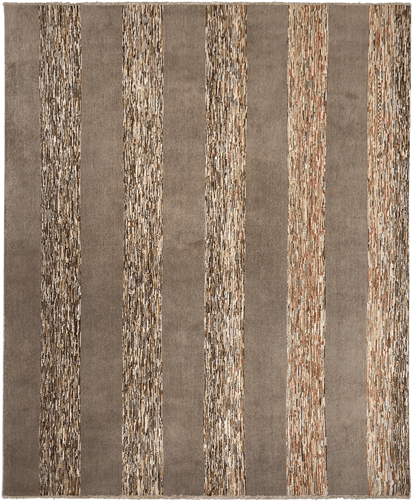 Gabbeh Zagros tapijt 4374 in bruin van Koreman Exclusive Carpets, handgeknoopt uit wol.