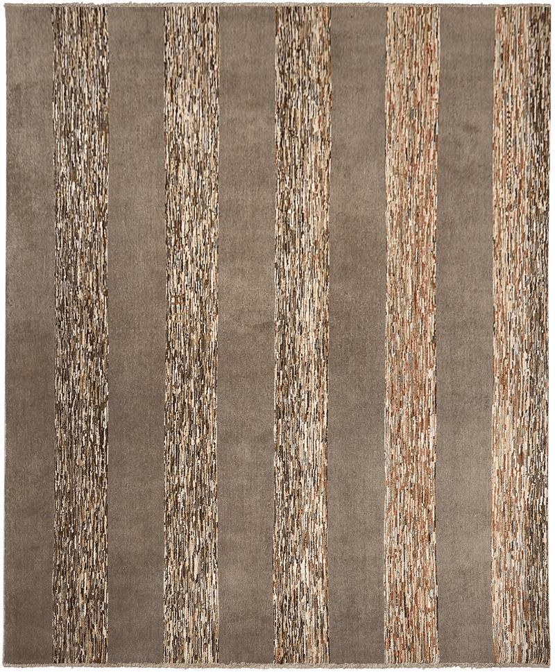 Gabbeh Zagros tapijt 4374 in bruin van Koreman Exclusive Carpets, handgeknoopt uit wol.