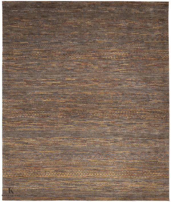 Gabbeh Zagros tapijt 4578 in grijs van Koreman Exclusive Carpets, handgeknoopt uit wol.