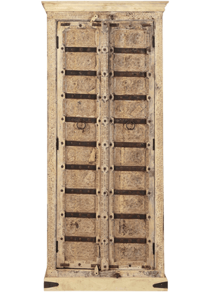 Oude Almirah kast uit India 4511