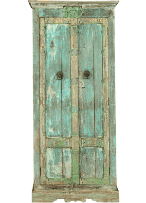 Oude Almirah kast uit India 4509