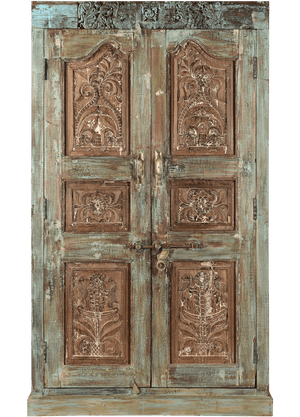 Oude Almirah kast uit India 4544