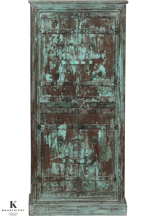 Oude Almirah kast uit India 4653A