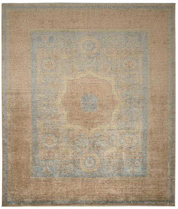 Mamluk tapijt 4742 in bruin van Koreman Exclusive Carpets, handgeknoopt uit wol.