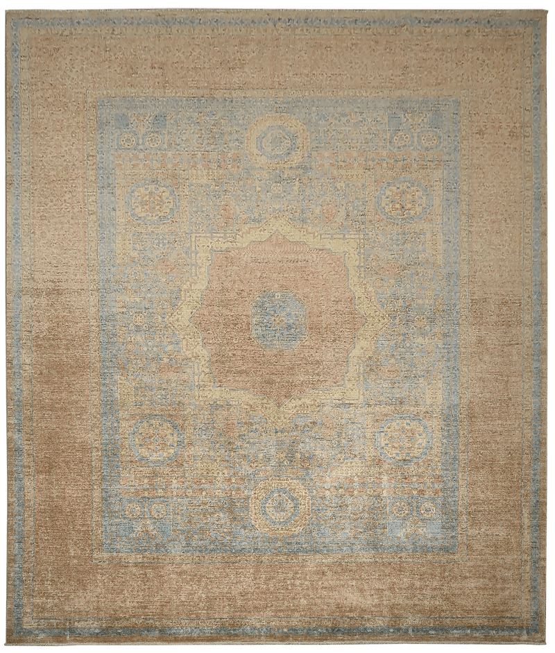 Mamluk tapijt 4742 in bruin van Koreman Exclusive Carpets, handgeknoopt uit wol.
