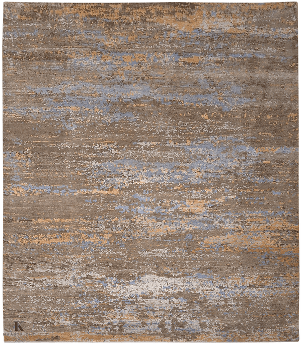 Riviera Art design 4763 vloerkleed in bruin van Koreman Exclusive Carpets, handgeknoopt uit wol.
