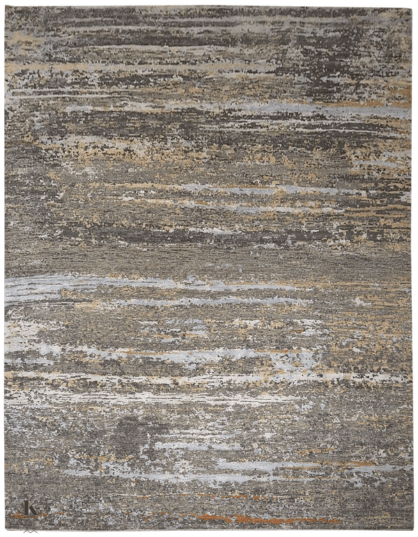Riviera Art design 4762 vloerkleed in grijs van Koreman Exclusive Carpets, handgeknoopt uit wol.