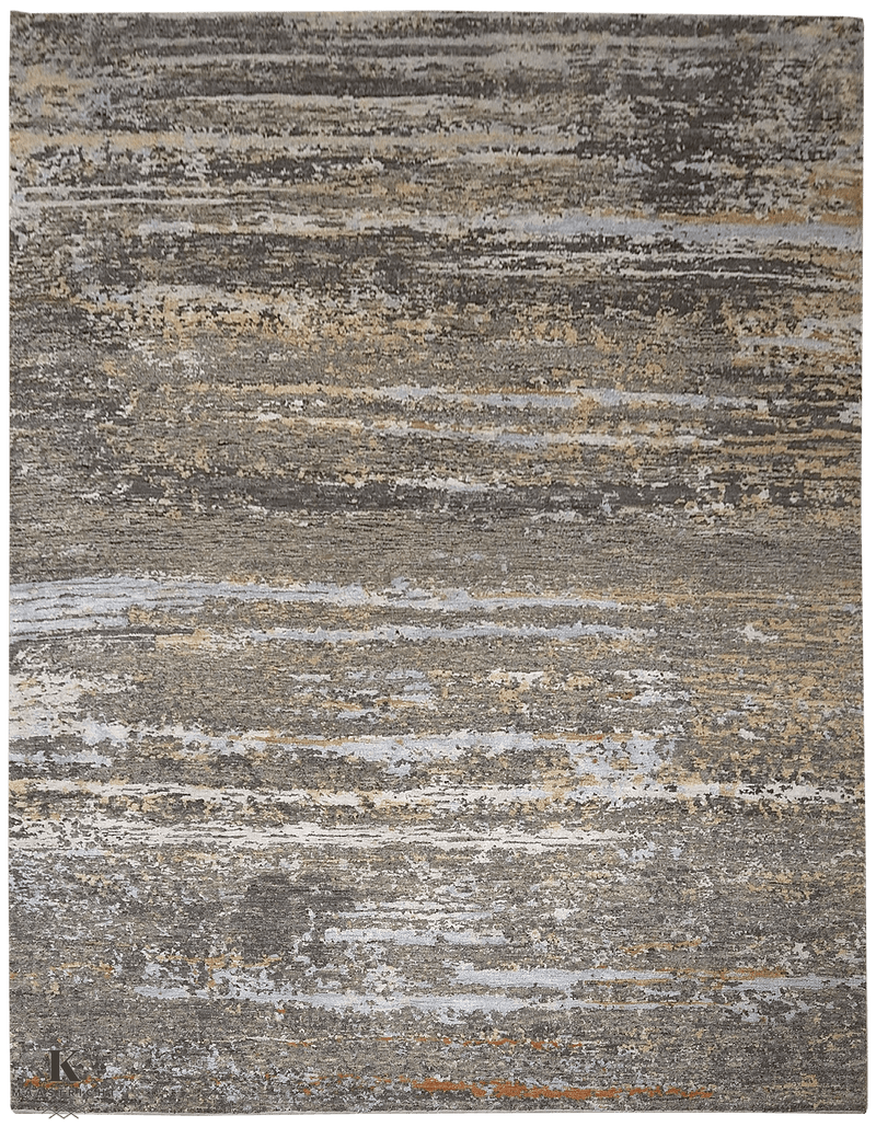 Riviera Art design 4762 vloerkleed in grijs van Koreman Exclusive Carpets, handgeknoopt uit wol.