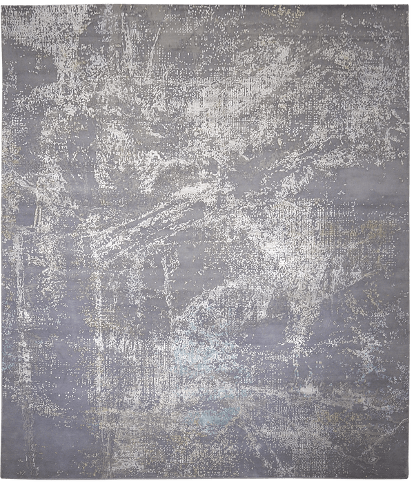 Riviera Erased grey/ beige tapijt in grijs van Koreman Exclusive Carpets, handgeknoopt uit wol.
