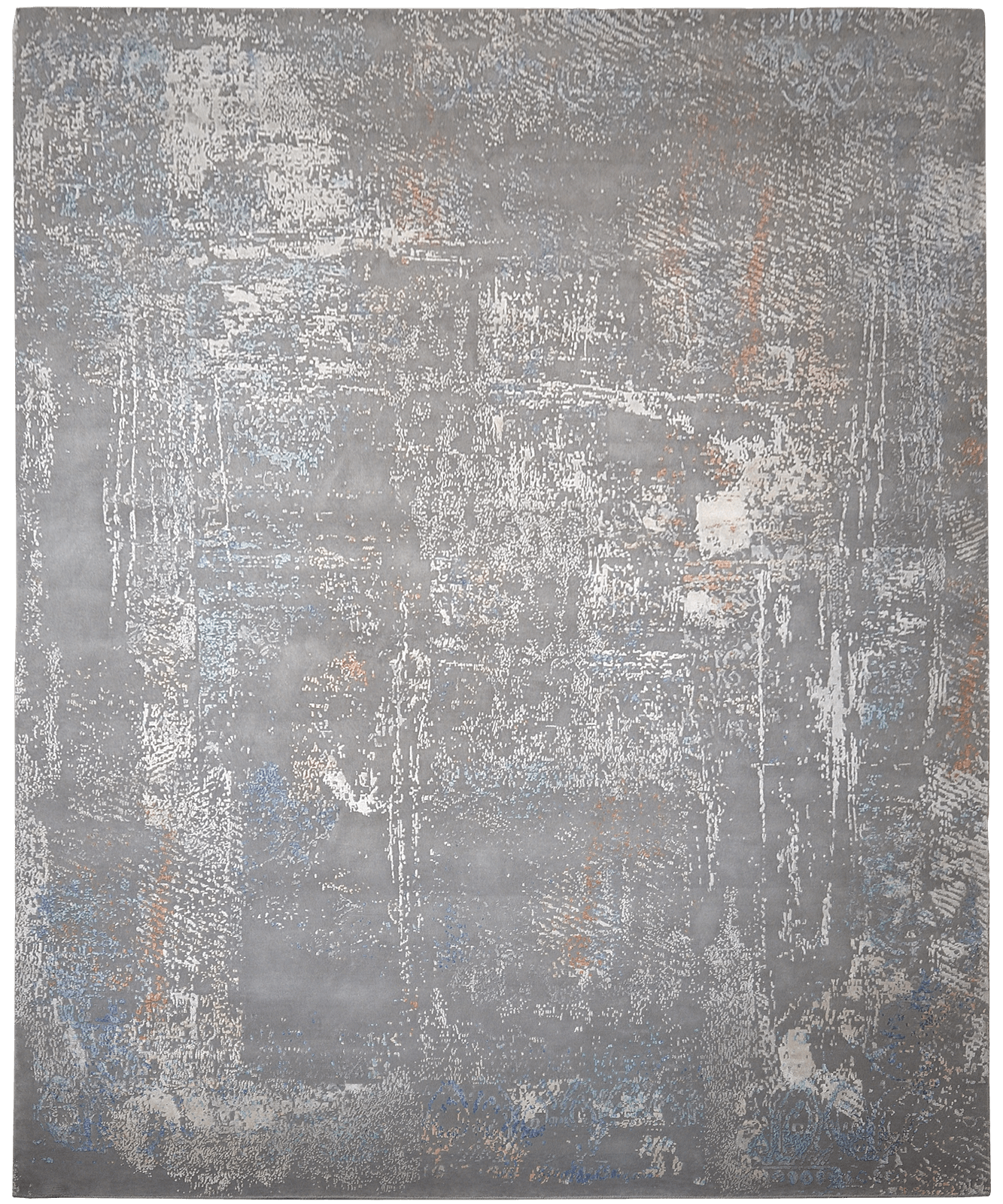 Riviera Erased grey/blue Teppich
