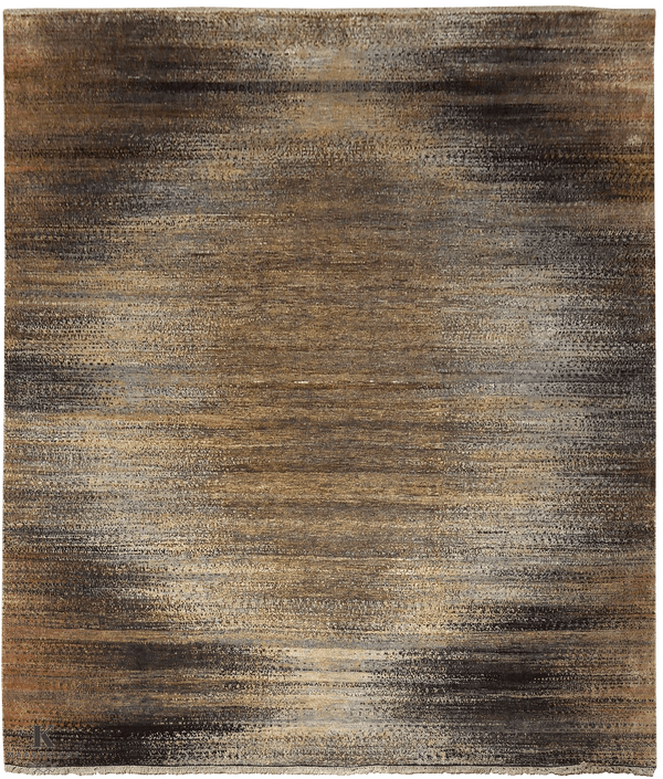 Sari Silk design 4999 vloerkleed in bruin van Koreman Exclusive Carpets, handgeknoopt uit wol en zijde.