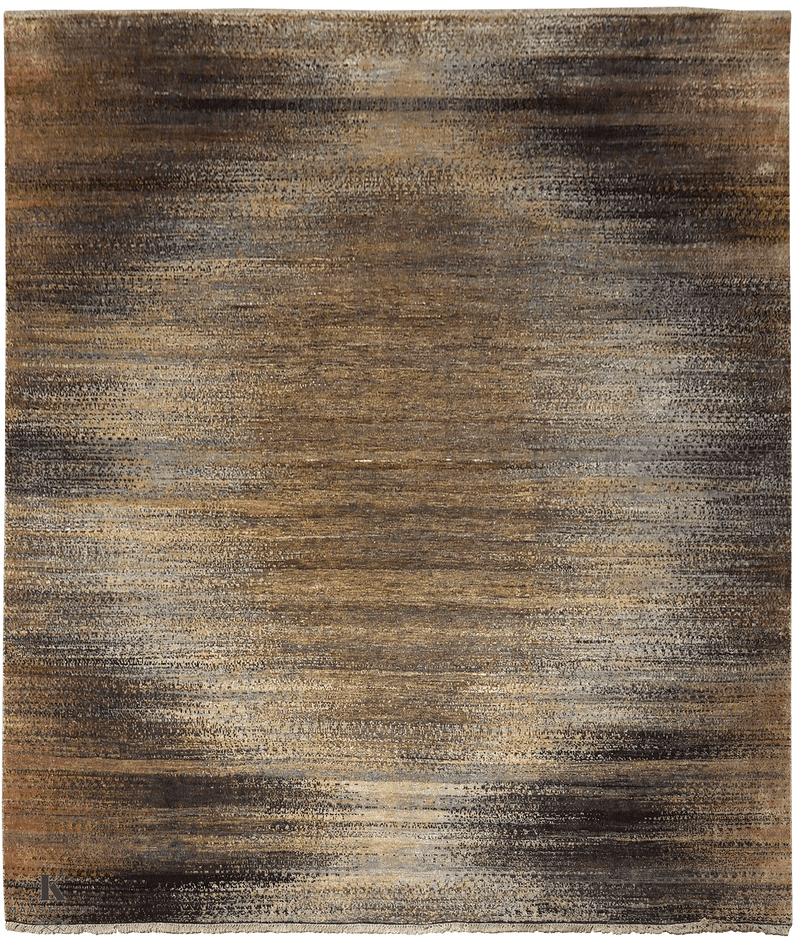 Sari Silk design 4999 vloerkleed in bruin van Koreman Exclusive Carpets, handgeknoopt uit wol en zijde.