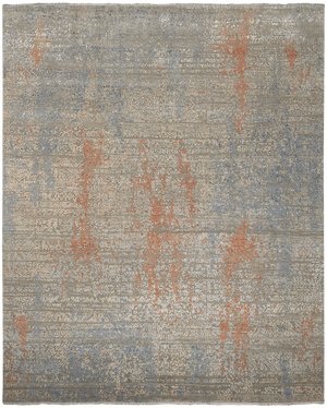 Riviera Mural orange/blue design