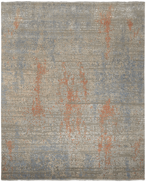 Riviera Mural orange/ blue design
