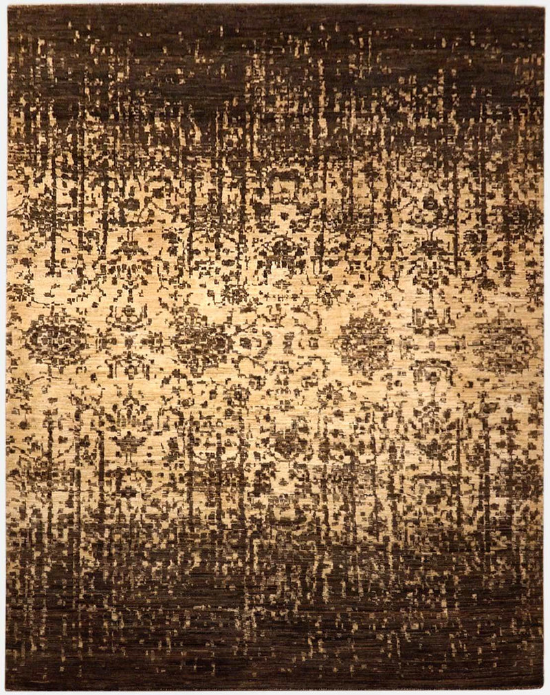 Riviera Ancient Design vloerkleed in bruin van Koreman Exclusive Carpets, handgeknoopt uit wol.