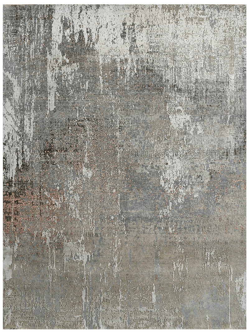 Avant Garde Twilight Space Grey design vloerkleed in grijs van Koreman Exclusive Carpets, gemaakt van wol en zijde.
