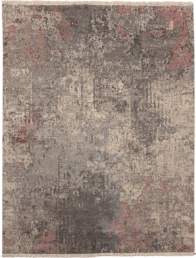 Avant Garde spots of pink tapijt in beige van Koreman Exclusive Carpets, handgeknoopt uit wol en zijde.