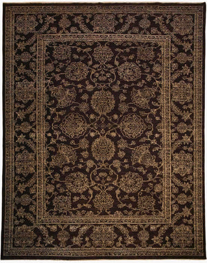 Ziegler Farahan Schwarz-Beige Blumen