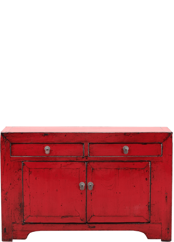 Oude Chinese kast 4398 in rood van Koreman Exclusive Carpets.