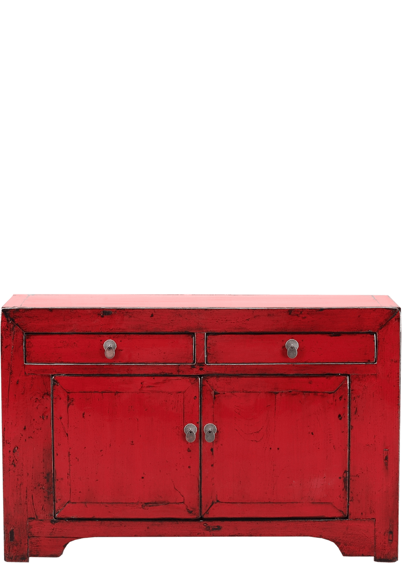 Oude Chinese kast 4398 in rood van Koreman Exclusive Carpets.