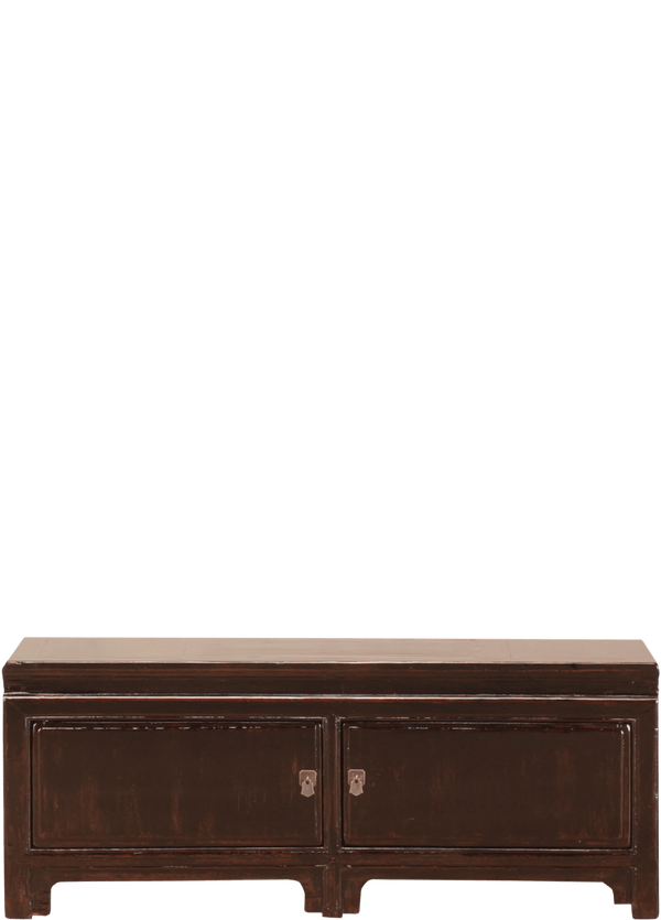 Oude Chinese kast 4422 in bruin-zwart van Koreman Exclusive Carpets.