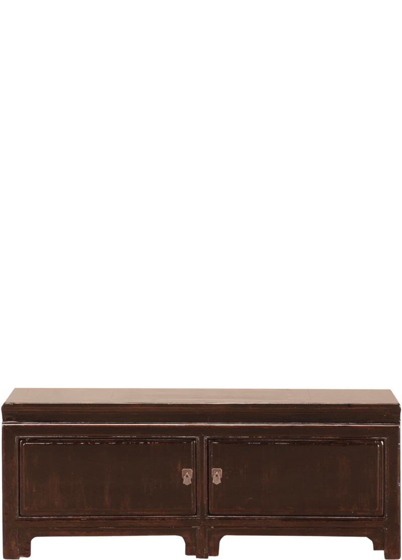 Oude Chinese kast 4422 in bruin-zwart van Koreman Exclusive Carpets.