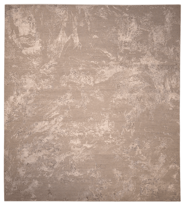 Loricata Classic Design vloerkleed in beige van Koreman Exclusive Carpets, handgeknoopt uit wol en zijde.
