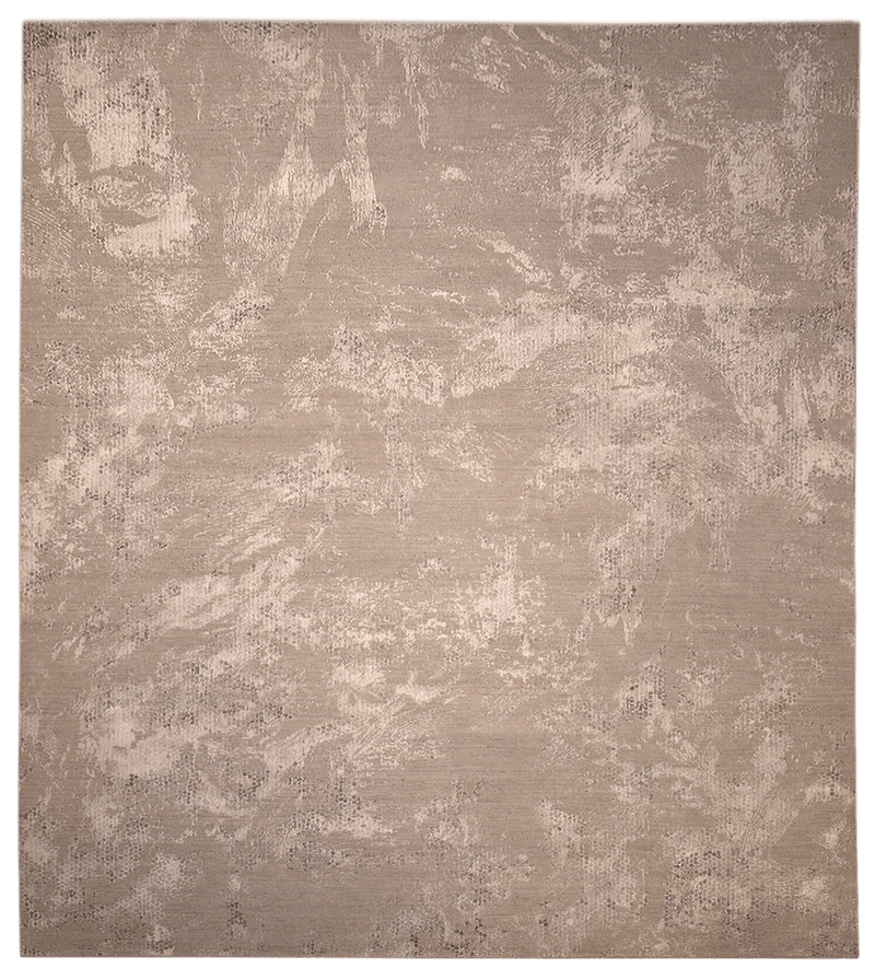 Loricata Classic Design vloerkleed in beige van Koreman Exclusive Carpets, handgeknoopt uit wol en zijde.
