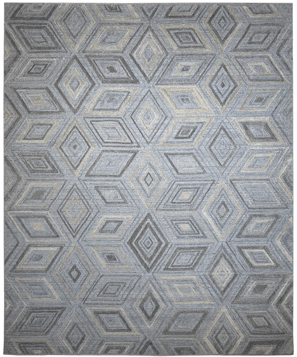 Diamond Collection vloerkleed in grijs van Koreman Exclusive Carpets, gemaakt van wol en viscose.
