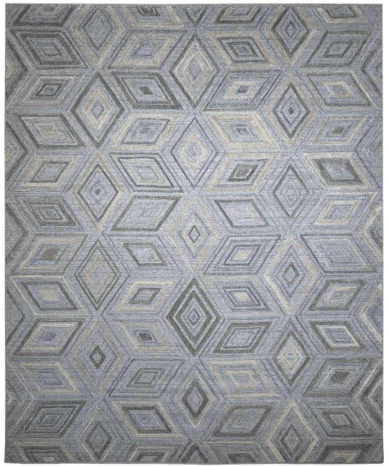 Diamond Collection vloerkleed in grijs van Koreman Exclusive Carpets, gemaakt van wol en viscose.