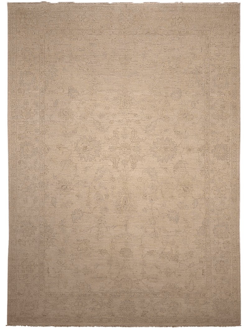 Farahan Chobi Soft Look vloerkleed in beige van Koreman Exclusive Carpets, handgeknoopt uit wol.