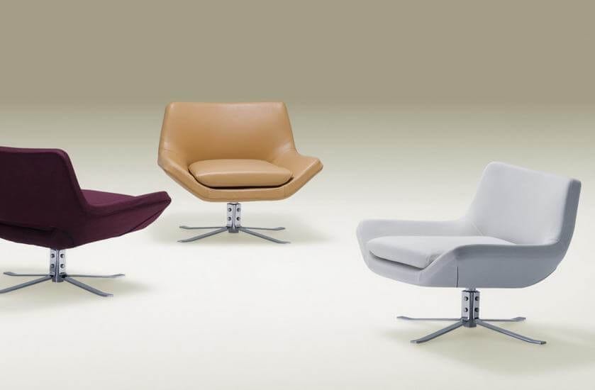 Fauteuil Eddy in stof