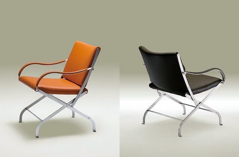 Fauteuil Flex in Cognac of zwart Leder
