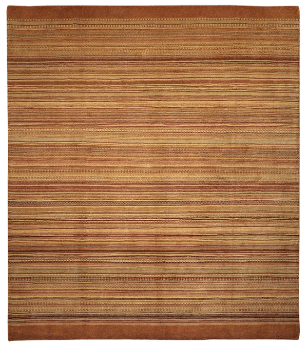 Gabbeh Zagros Artlines of the Summer vloerkleed in rood-beige van Koreman Exclusive Carpets, handgeknoopt uit wol.