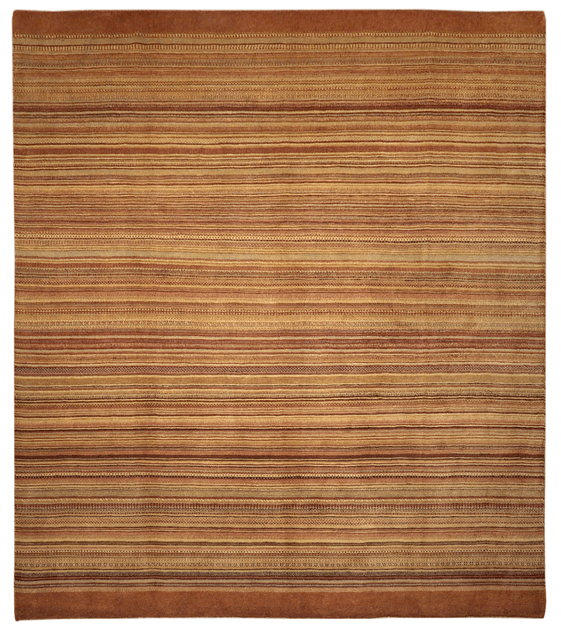 Gabbeh Zagros Artlines of the Summer vloerkleed in rood-beige van Koreman Exclusive Carpets, handgeknoopt uit wol.