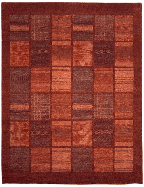 Gabbeh Zagros Persian Red vloerkleed in rood van Koreman Exclusive Carpets, handgeknoopt uit wol.
