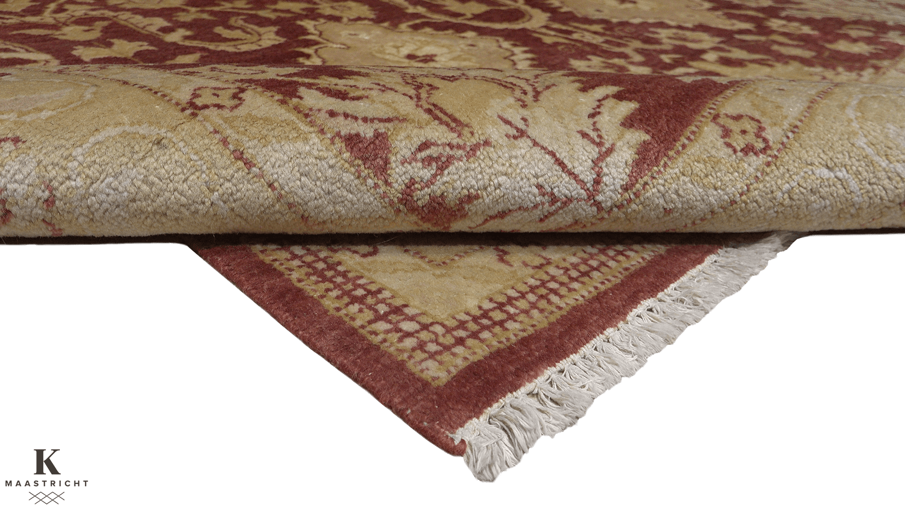 Ghaznavi Farahan vloerkleed in rood van Koreman Exclusive Carpets, handgeknoopt uit wol.