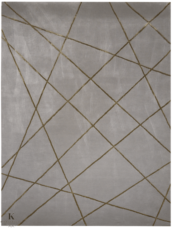 Handtufted Apollo design tapijt 4894 in grijs van Koreman Exclusive Carpets, gemaakt van wol.